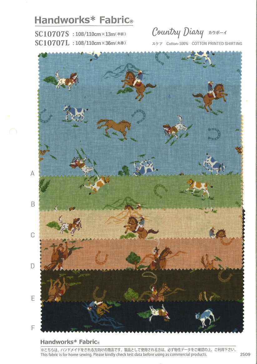 SC10707L　スケア　Ｃｏｕｎｔｒｙ　Ｄｉａｒｙ（カウボーイ）